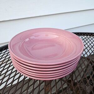 Nancy Calhoun Stoneware Dark Rose Rimmed Soup Bowl 7 3/4" Made In Japan‎